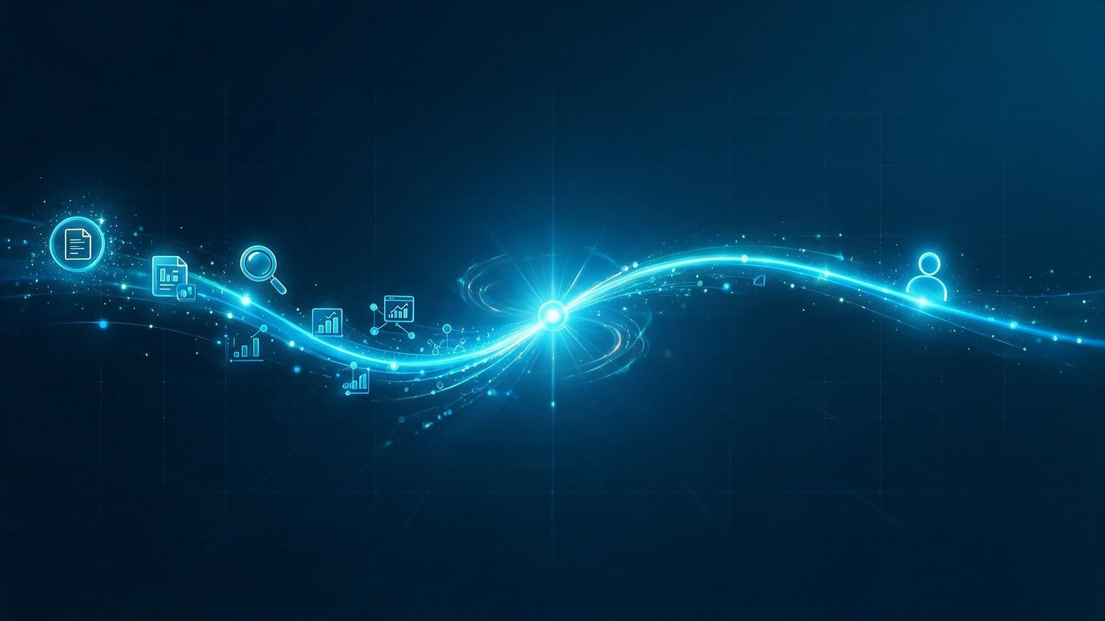 Two converging paths — one representing self-directed digital research, one representing expert human guidance — meeting at a single confident decision point