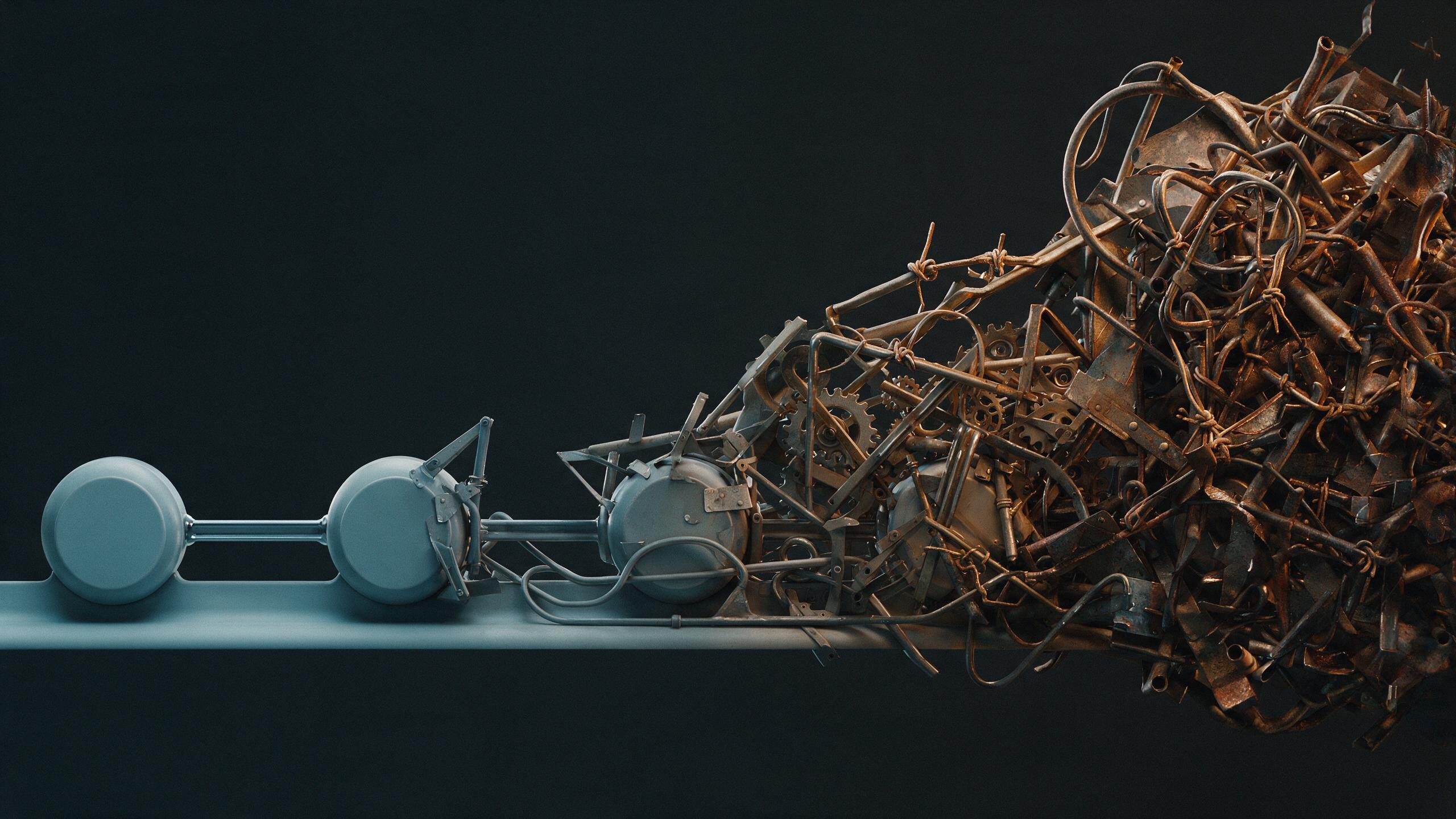 Layers of temporary connections accumulating into a dense permanent structure over successive time periods